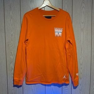 Nike Russell Westbrook WWF Logo Long Sleeve Shirt Size Large